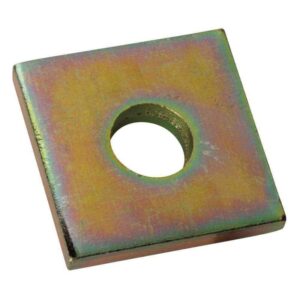 Superstrut 3/8 in. Square Strut Washer Gold Galvanized (Strut Fitting) (5-Pack)