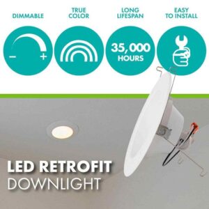 Simply Conserve 5 in. and 6 in. Retrofit 3000K Remodel Non-IC Rated Integrated