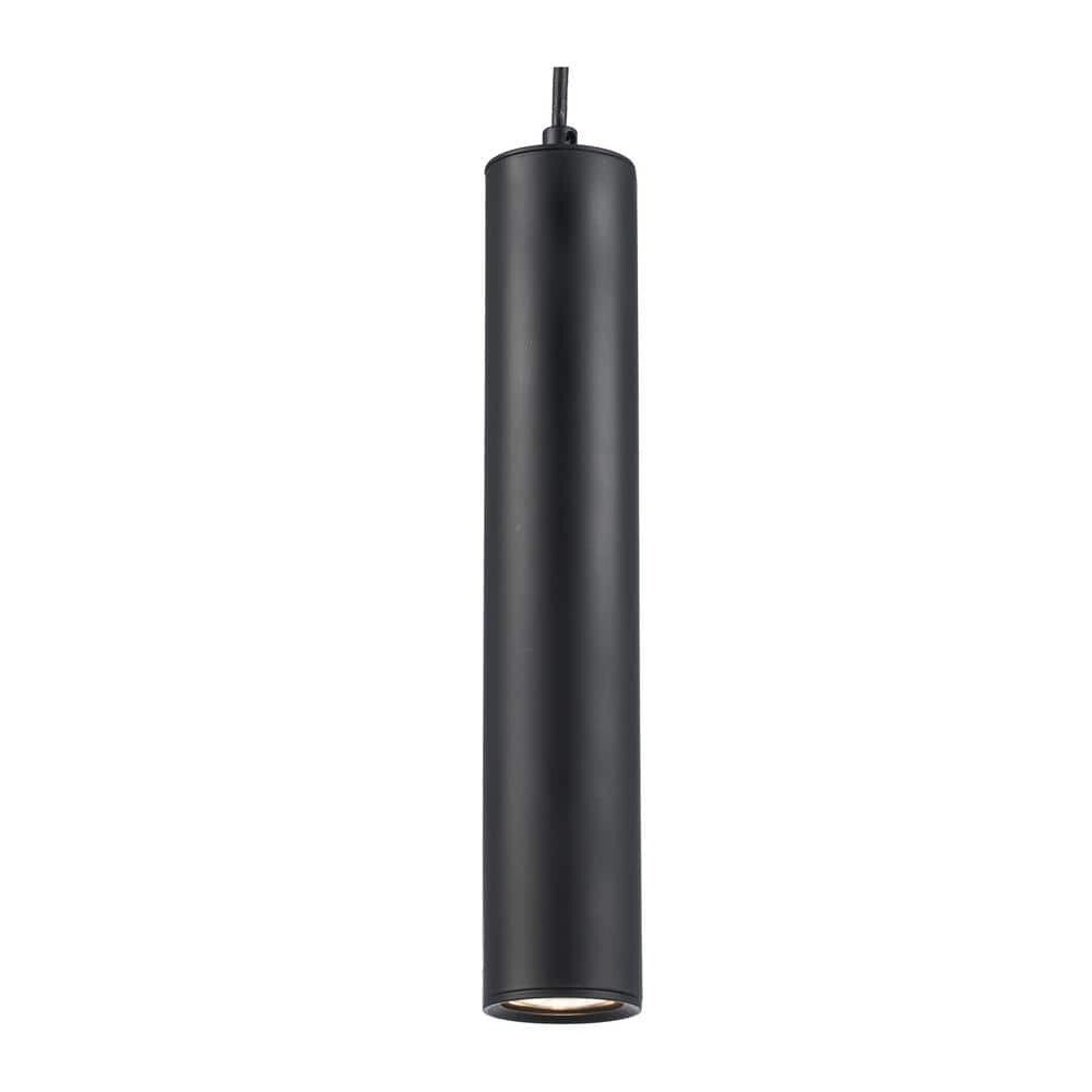 Bel Air Lighting Ameranth 1-Light Black Mini Pendant Light Fixture with Metal