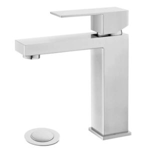 Phiestina Single Handle Bathroom Faucet Single Hole Vanity Faucet Pop Up Drain