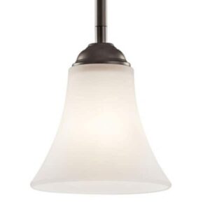 KICHLER Keiran 1-Light Olde Bronze Transitional Shaded Kitchen Mini Pendant Hang