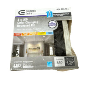 Commercial Electric 3 in. 2700K - 5000K Dark Bronze Recessed Integrated LED