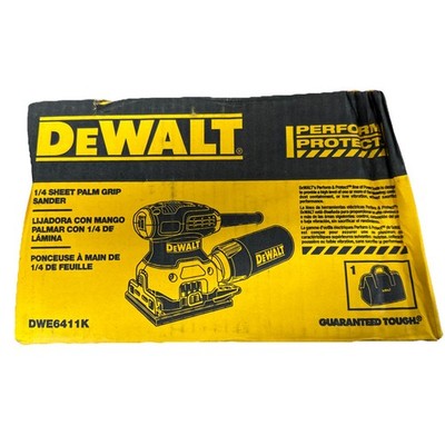 DEWALT 2.3 Amp Corded 1/4 Sheet Palm Grip Sander Kit with Contractor Bag - Image 4