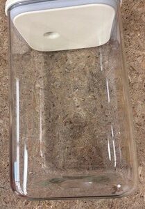 CARAWAY HOME 4 qt. Cream Glass Large Container