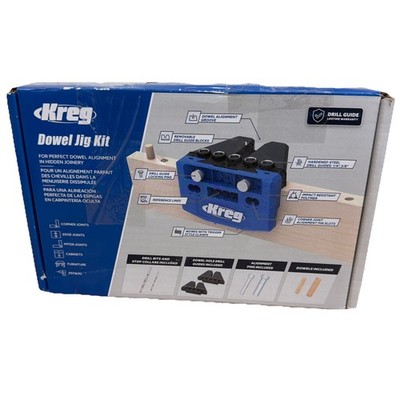 Kreg Dowel Jig Kit Woodworking Joinery Tool KHJD345