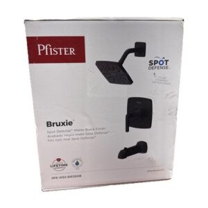 Pfister Bruxie 1-Handle Tub & Shower Faucet 1.8 GPM Matte Black (Valve Included)