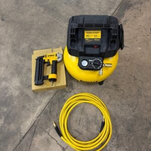 DEWALT 6 Gal 165 PSI 18-Gauge Brad Nailer & Heavy-Duty Pancake Air Compressor