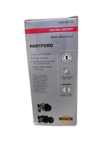 Defiant Hartford Matte Black Single Cylinder Combo Pack - Image 115