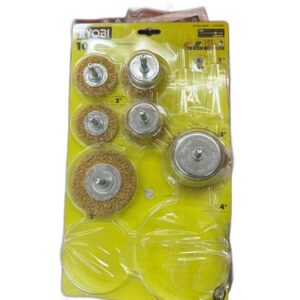 RYOBI Wire Wheel Assortment Set (10-Piece) MISSING SEE PICTURES