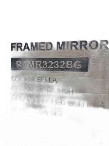WELLFOR 32" W x 32" H Round Aluminum Wall-Mounted Bathroom Mirror Brushed Gold - Image 8
