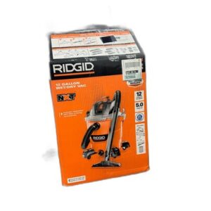 RIDGID 12 Gal. 5.0 HP NXT Wet Dry Vac, Debris Filter, Locking Hose, Attachments