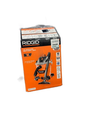 RIDGID 12 Gal. 5.0 HP NXT Wet Dry Vac, Debris Filter, Locking Hose, Attachments