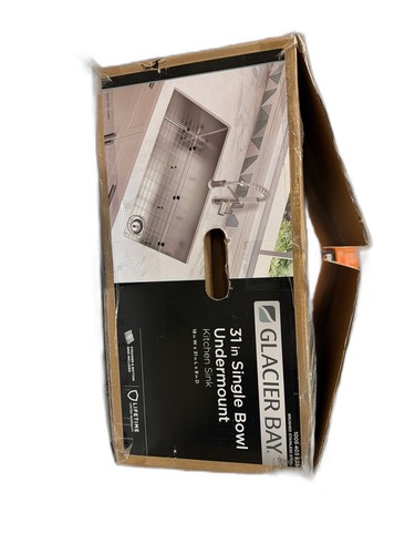 Glacier Bay 31" Undermount Single Bowl 18 Gauge Stainless Steel Kitchen Sink - Image 83