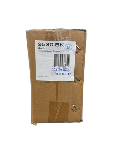 KICHLER 7 in. x 3.5 in. Black Aluminum Outdoor Pedestal Mount (1-Pack) - Image 3