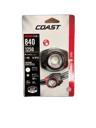 Coast FL86 840 Lumens Alkaline Dual Power LED Battery Powered Headlamp - Image 14
