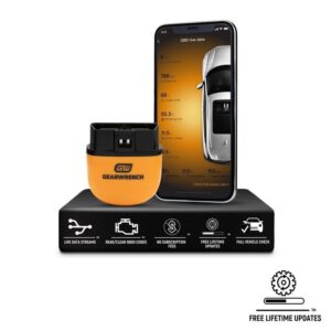 GEARWRENCH OBD2 Bluetooth Diagnostic Tester with GWSCAN App, Lifetime Updates