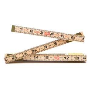 Crescent Lufkin 6 ft. Wood Rule Brass Extends