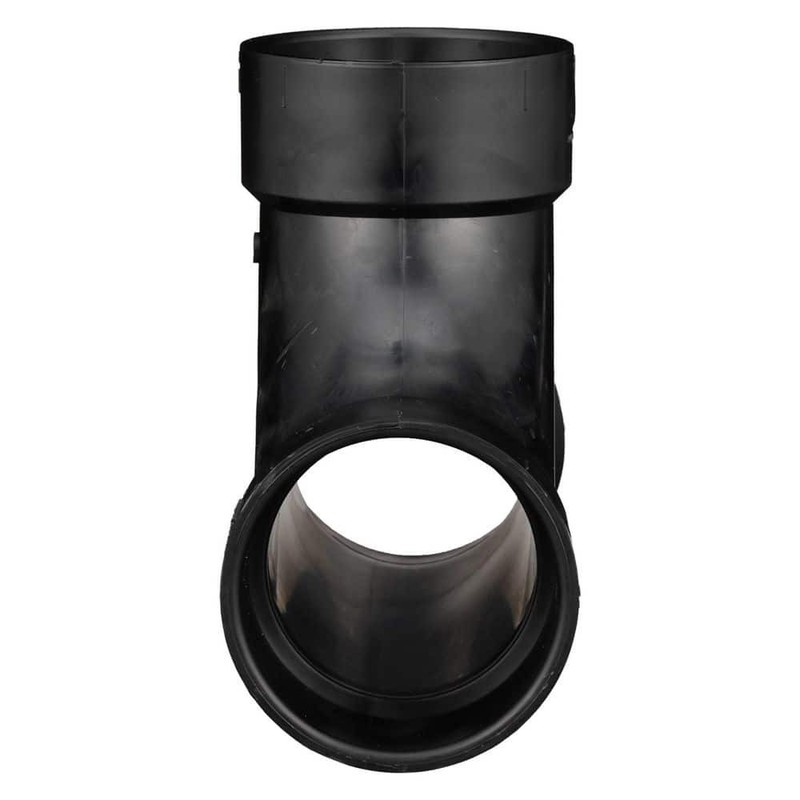 Charlotte Pipe 3 in. ABS DWV Hub x Hub x Hub 2-Way Cleanout - Image 2