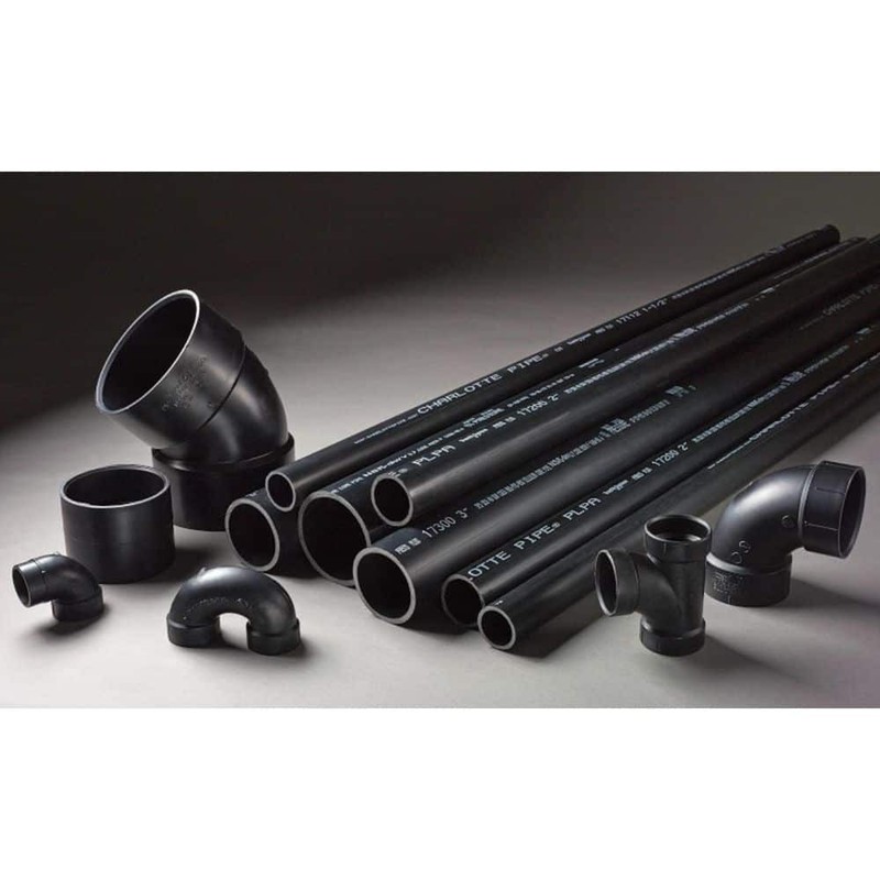 Charlotte Pipe 3 in. ABS DWV Hub x Hub x Hub 2-Way Cleanout - Image 4
