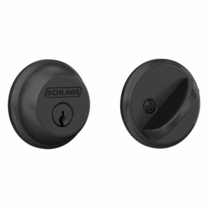 Schlage B60 Matte Black Single Cylinder Deadbolt Highest Security Certified