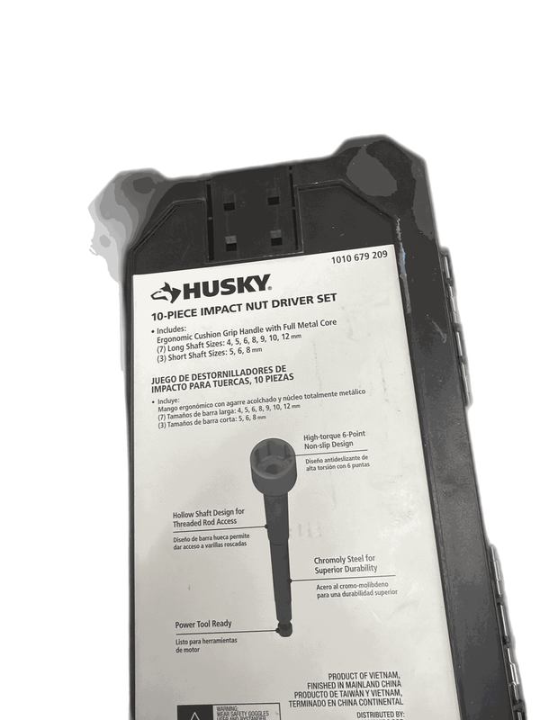 Husky BITE Metric Impact Ready Nut Driver Set with Cushion-Grip Handle(10-Piece) - Image 11