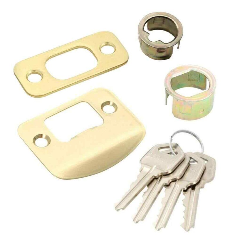 Defiant Naples Polished Brass Combo Pack with Single Cylinder Deadbolt - Image 16