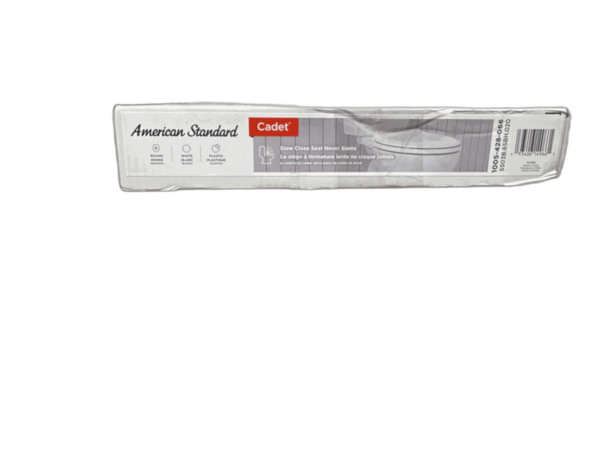 American Standard Cadet Round Antimicrobial Toilet Seat in White