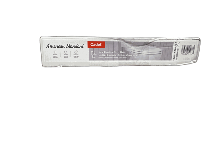 American Standard Cadet Round Antimicrobial Toilet Seat in White