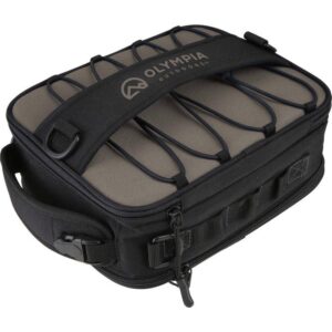 OLYMPIA Portable Insulated Black Lunch Bag - Compact Meal Carrier