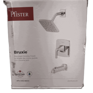 Pfister Bruxie Tub and Shower Faucet Polished Chrome 1-Handle w/ Valve
