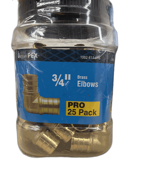 Apollo 3/4 in. Brass PEX-B Barb 90 Elbow Pro Pack (25-Pack) - Image 9