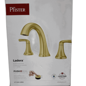 Pfister Ladera 8 in. Widespread Double Handle Bathroom Faucet in Brushed Gold