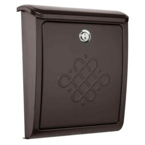 Architectural Mailboxes Bordeaux Rubbed Bronze Medium Steel Locking Wall Mount
