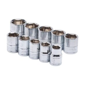 Husky 3/8 in. Drive Standard Metric Socket Set (10-Piece)