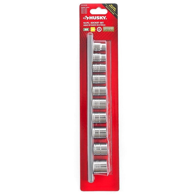 Husky 3/8 in. Drive Standard Metric Socket Set (10-Piece) - Image 6