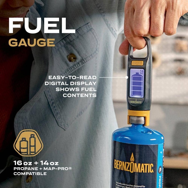Bernzomatic Digital Fuel Gauge for Propane Gas and MAP-Pro Gas Cylinder - Image 2