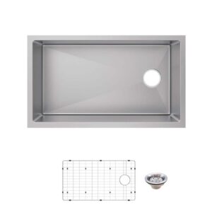 Glacier Bay 31" Undermount Single Bowl 18 Gauge Stainless Steel Kitchen Sink