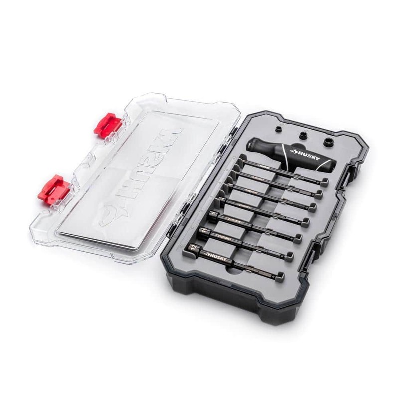 Husky BITE Metric Impact Ready Nut Driver Set with Cushion-Grip Handle(10-Piece) - Image 6