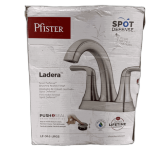 Pfister Ladera 4 in Centerset Double Handle Bathroom Faucet Brushed Nickel