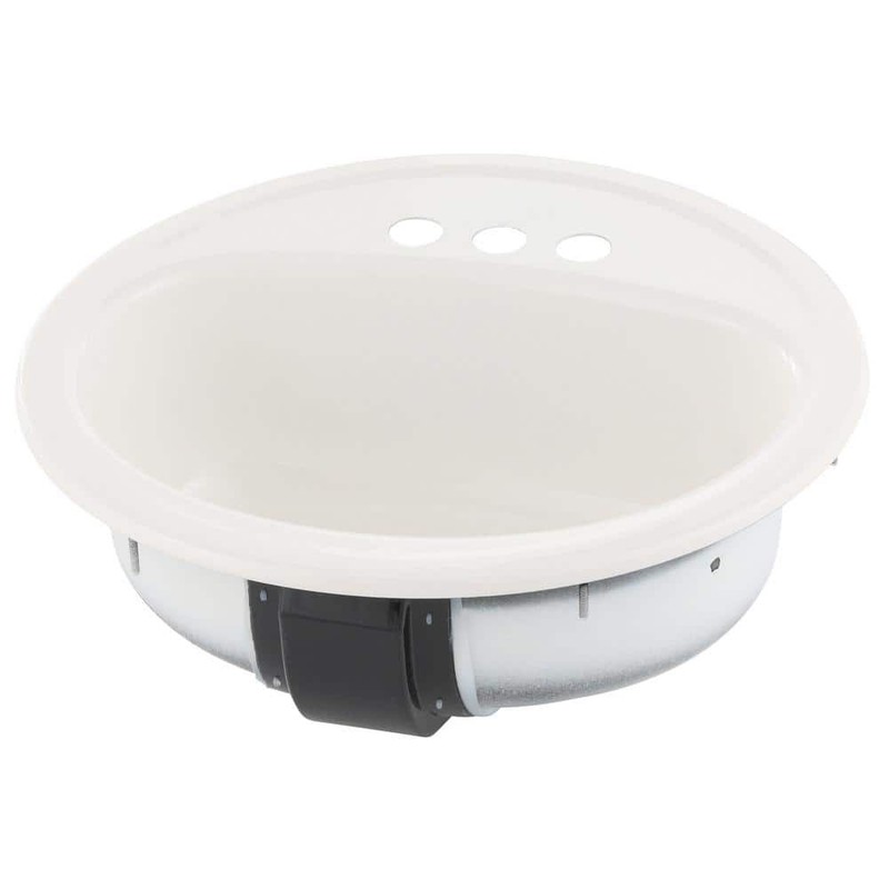 Bootz Industries Laurel Round Drop-In Bathroom Sink in White - Image 215