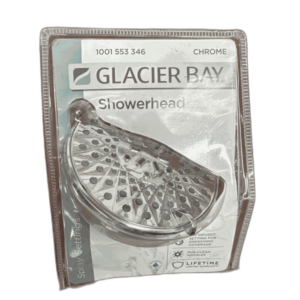 Glacier Bay 5-Spray patterns 5 in. Single Wall Mount Fixed Shower Head in Chrome