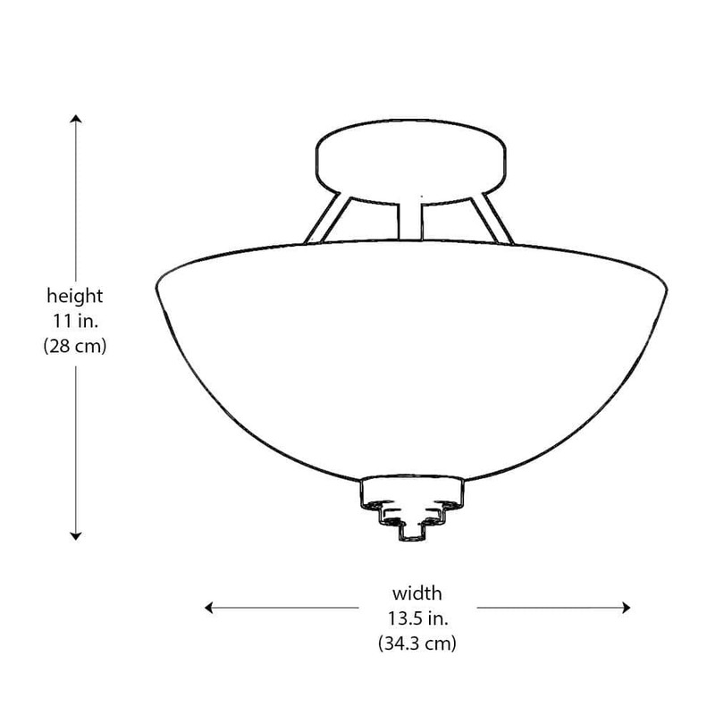 Bel Air Lighting Mod Pod 13.5" 2-Light Brushed Nickel Semi-Flush Mount Fixture - Image 3