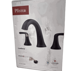 Pfister Ladera 8 in. Widespread Double Handle Bathroom Faucet in Matte Black
