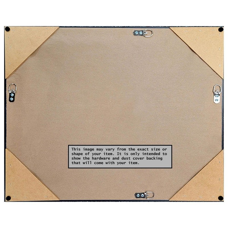 Amanti Art Wedge White 20 in. H x 24 in. W Framed Wall Mirror - Image 150