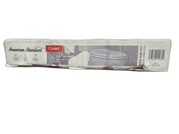 American Standard Cadet Elongated Antimicrobial Soft Close Toilet Seat in White