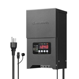 DEWENWILS 300W Metal Landscape Lighting Transformer 120V to 12V/15VAC