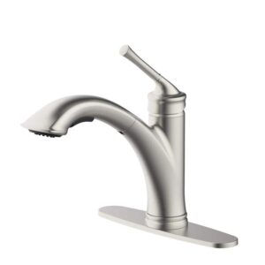Glacier Bay Hemming Single-Handle Pull-Out Kitchen Faucet Stainless Steel