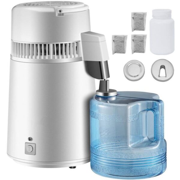 SVOPES Pure Water Distiller 750W 17 Cups Electric Kettle Purifier Filter White