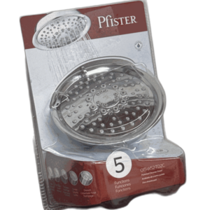 Pfister 5-Spray Fixed Shower Head Polished Chrome 1.75 GPM Wall Mount