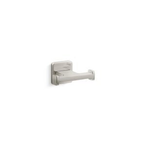 KOHLER Mavera Wall Mounted Knob Robe Hook in Vibrant Polished Nickel
